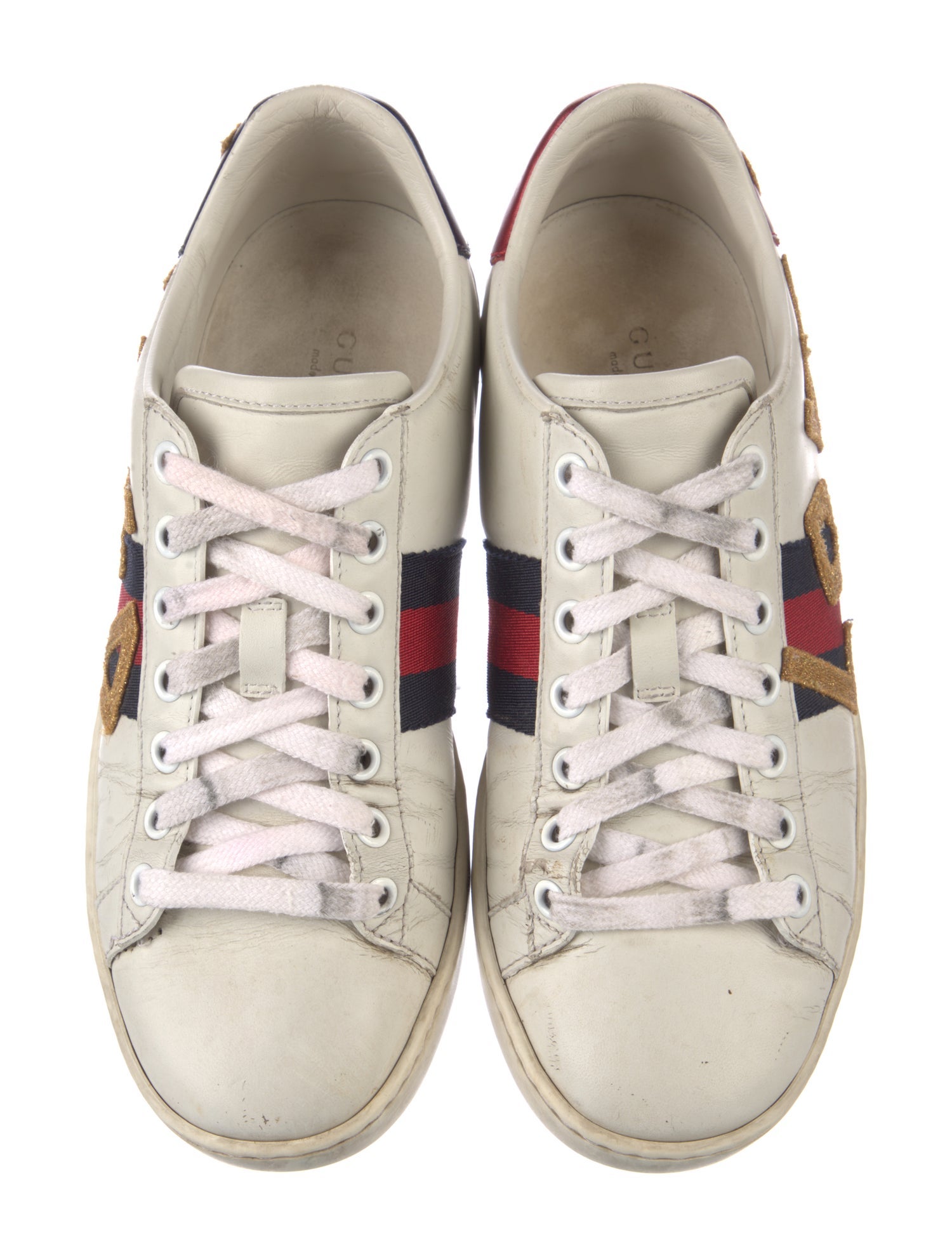 Gucci Sylvie Web Accent Leather Sneakers